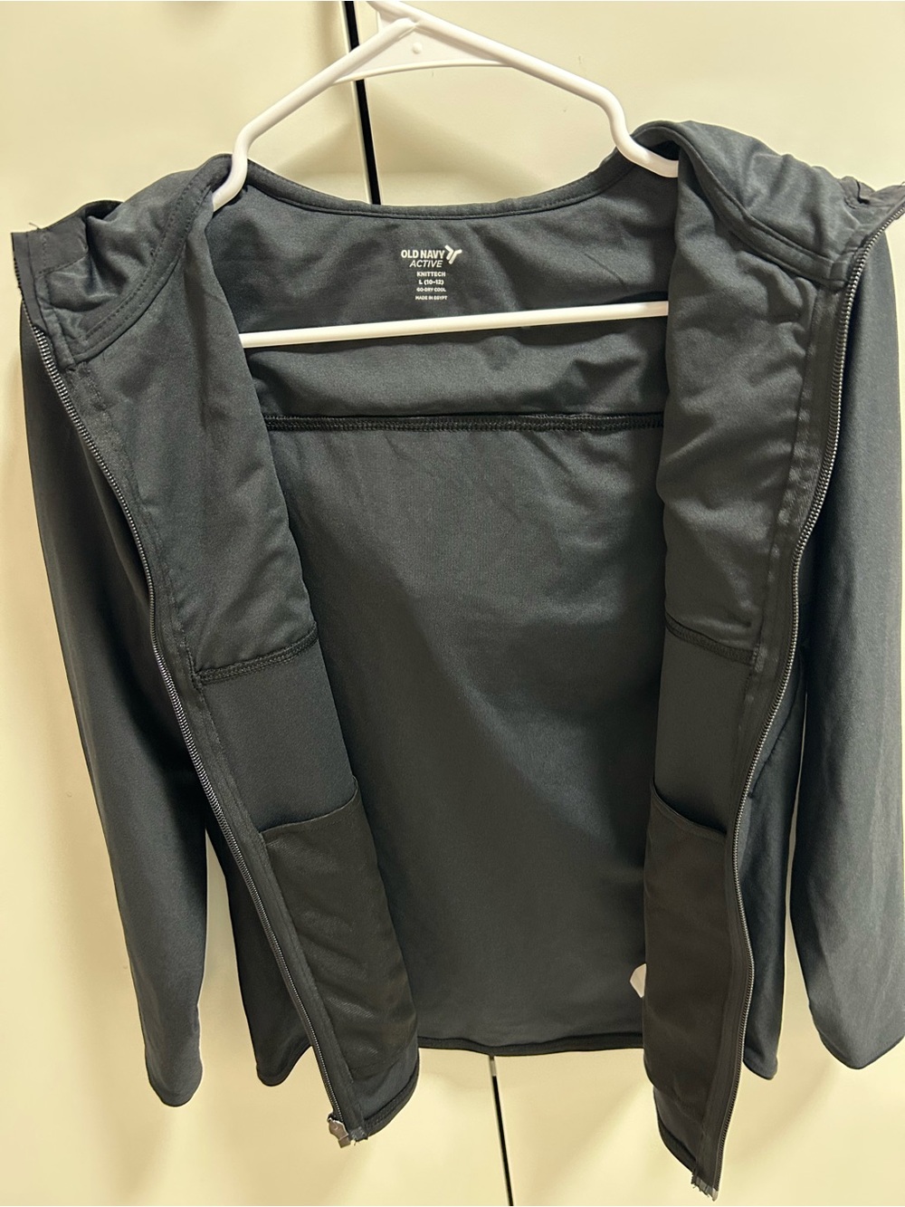 Old Navy Black Hooded Utility Jacket
